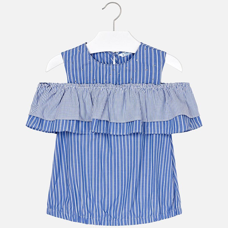 Блуза с открытыми плечами для девочки