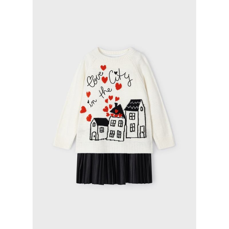 Сукня + светр з малюнком для дівчинки