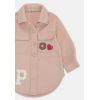 Рожева куртка-рубашка на кнопках для дівчинки