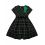 Зелено-чорна нарядна сукня для дівчинки