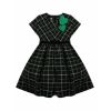 Зелено-чорна нарядна сукня для дівчинки
