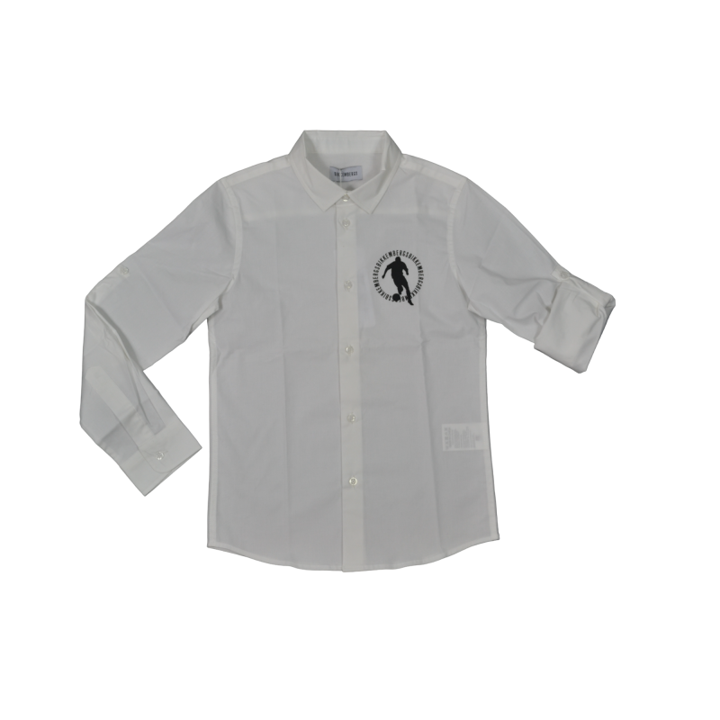 Бiла сорочка з логотипом "Bikkembergs"