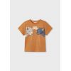 Оранжева футболка з пантерою для хлопчика