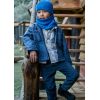 Штани з вельвету синього кольору