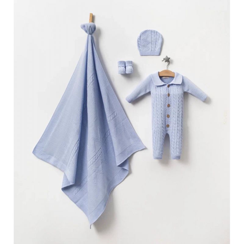 Подарункова коробка із 4х одиниць для новонародженого хлопчика