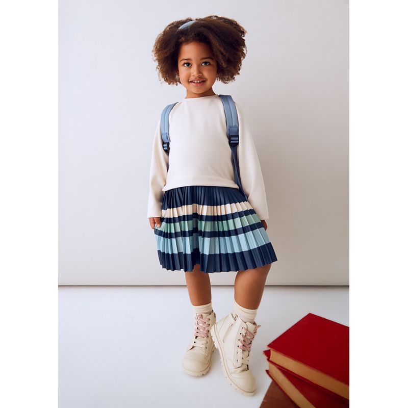 Сукня з пліссе у смужку для дівчинки