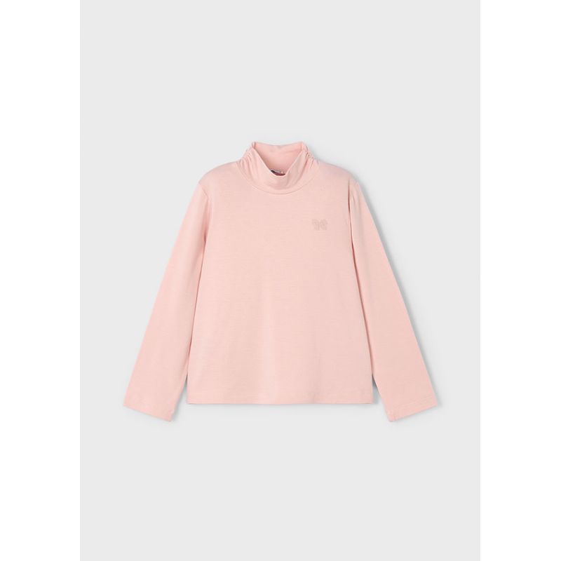 Рожевий бавовняний трикотажний гольф для дівчинки