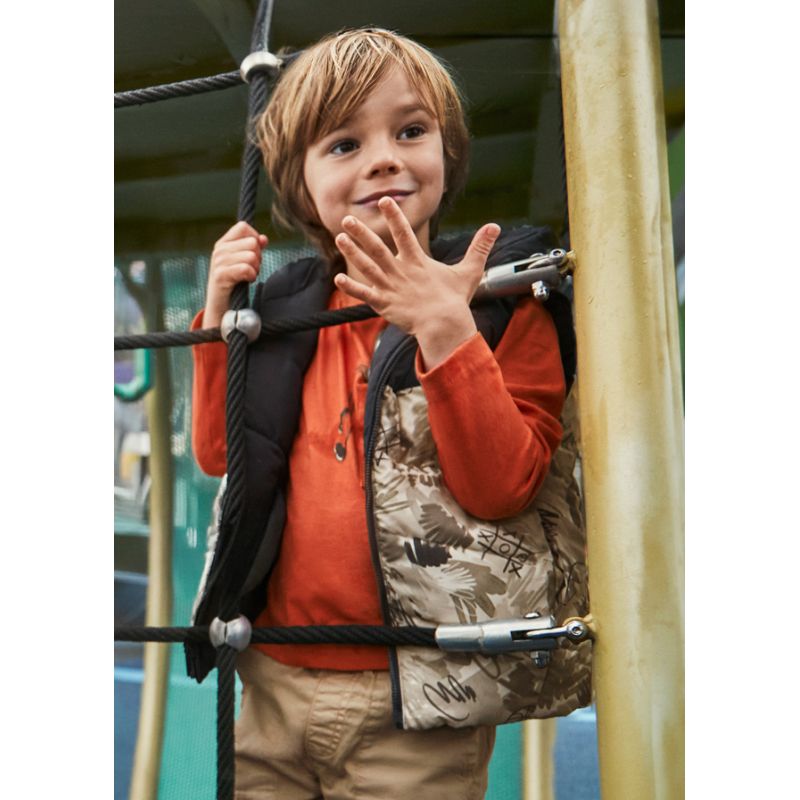 Двусторонній жилет з капюшоном для хлопчика