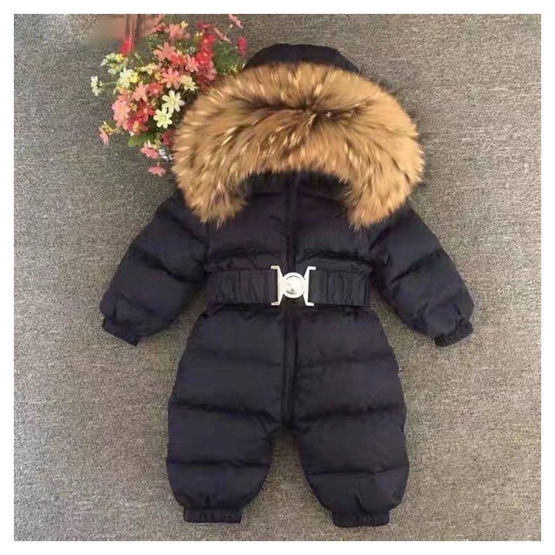 Помаранчовий зимовий комбінезон на пуху уні