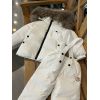 Білий зимовий комплект куртка та напівкомбінезон уні