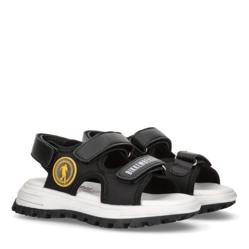 Босоніжки для хлопчика чорні з лого