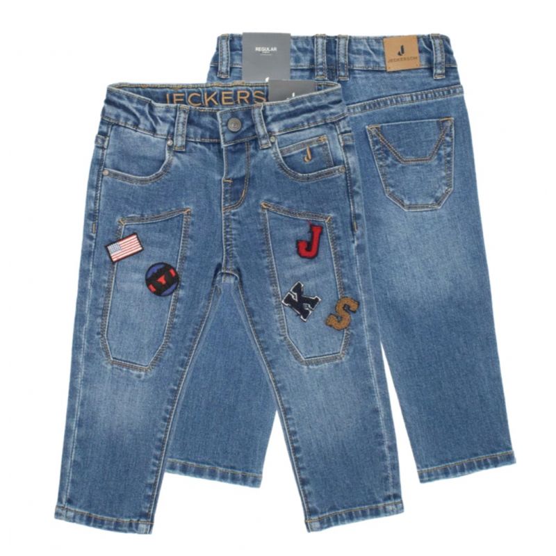 Джинси з нашивками для хлопчика