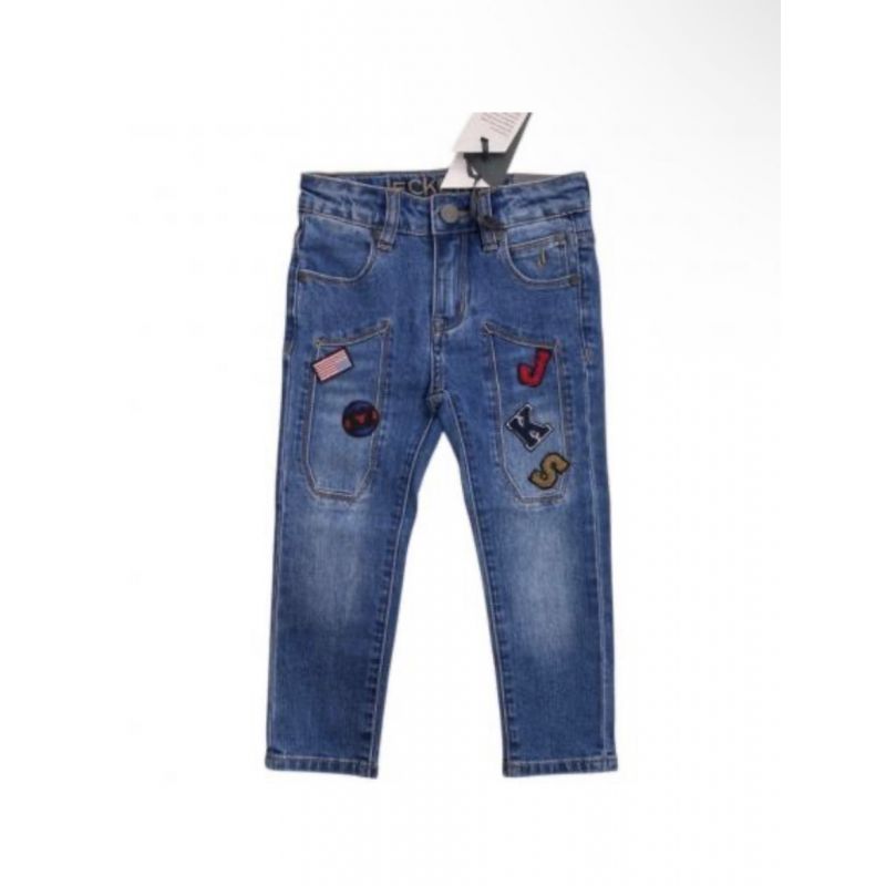 Джинси з нашивками для хлопчика