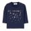 Футболка з довгим рукавом темно-синя для хлопчика