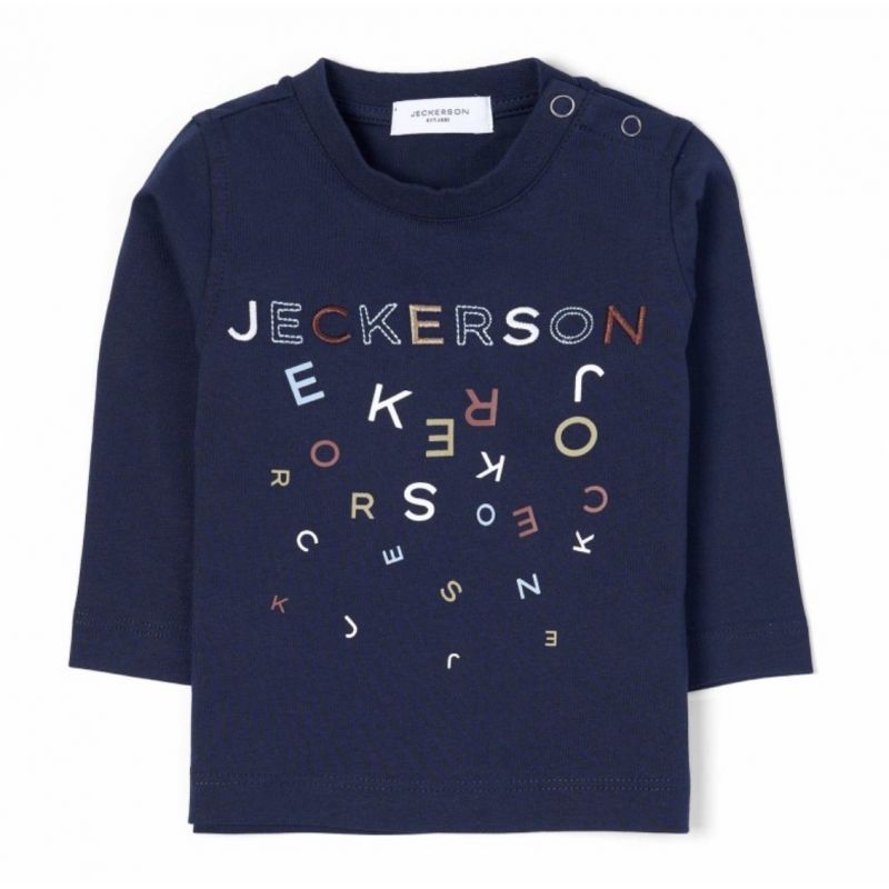 Футболка з довгим рукавом темно-синя для хлопчика