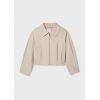 Легка бежева куртка із бавовни для дівчинки