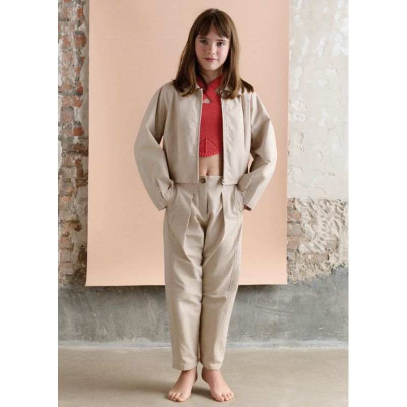 Літні брюки із льону для дівчинки