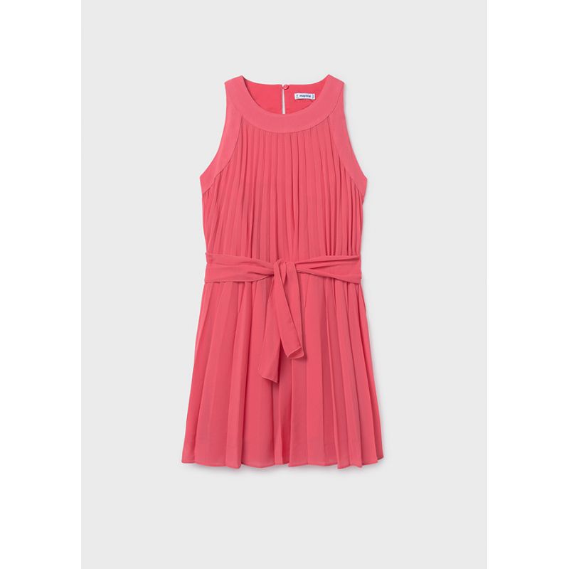 Коралова сукня плісе для дівчинки