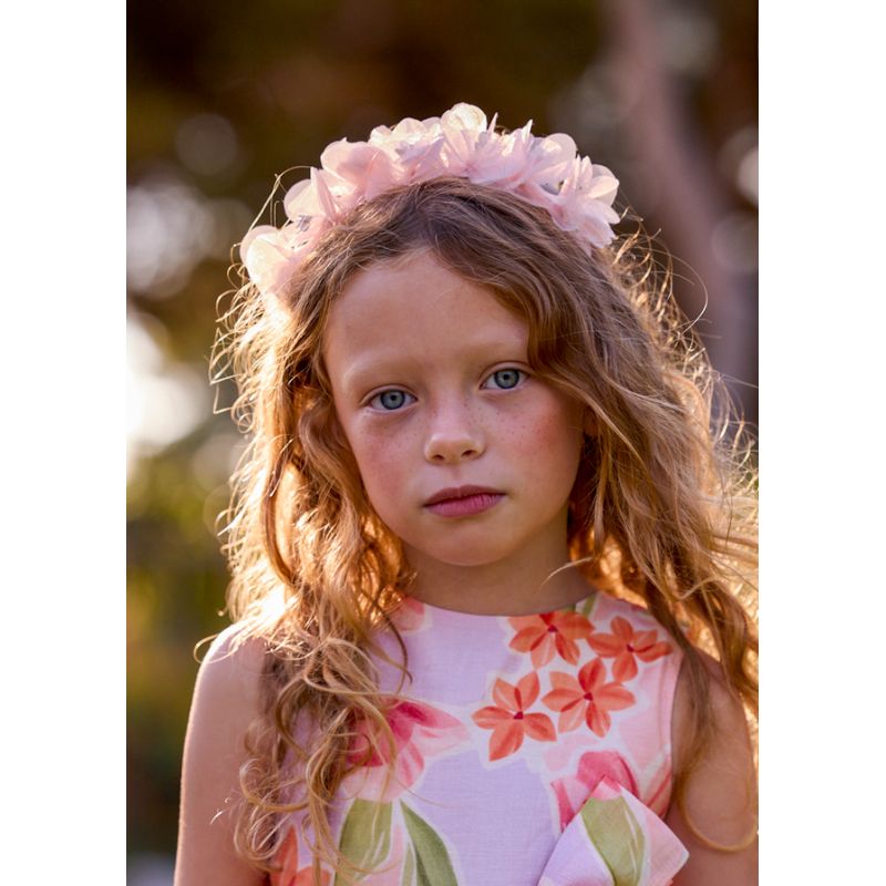 Обруч з квітами для дівчинки