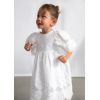Біла ошатна сукня із прошвою для дівчинки