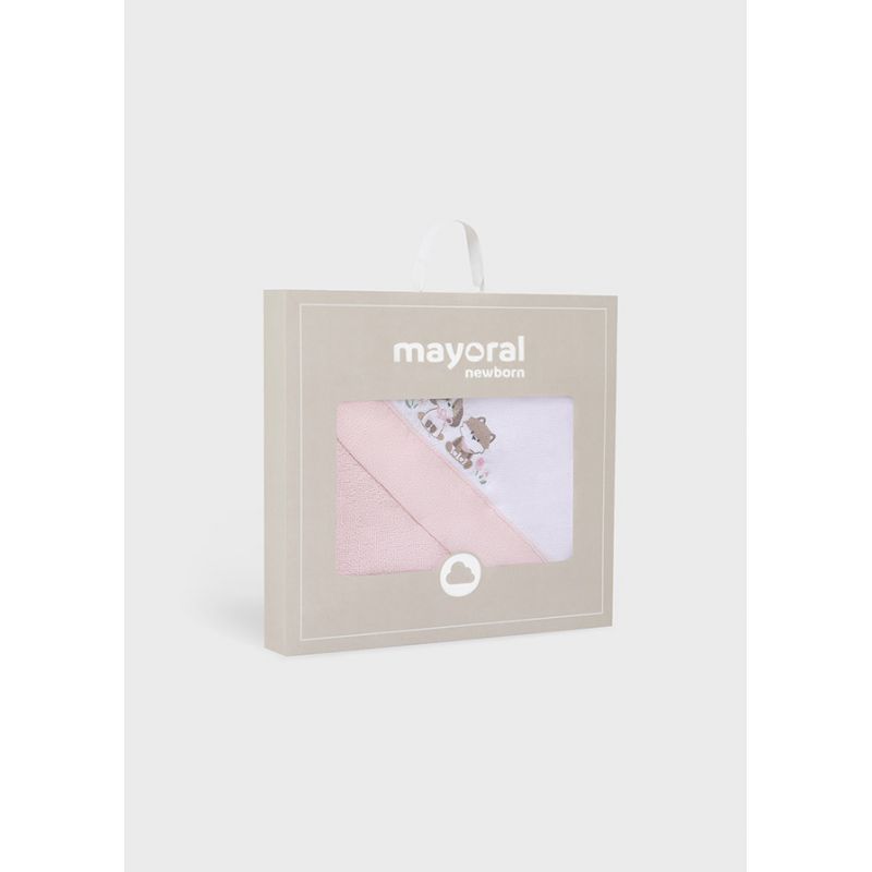 Рушник з куточком для новонародженої дівчинки