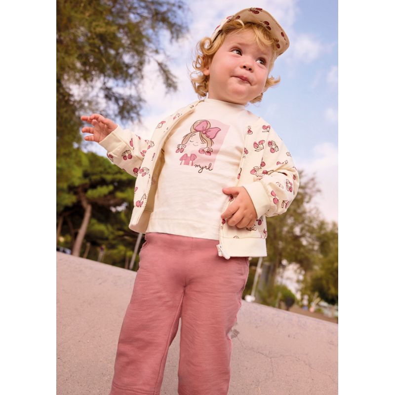 Комплект: кофта, футболка, брюки для дівчинки
