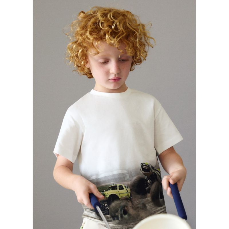 Літня принтована футболка для хлопчика