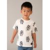 Біла футболка з роботами для хлопчика