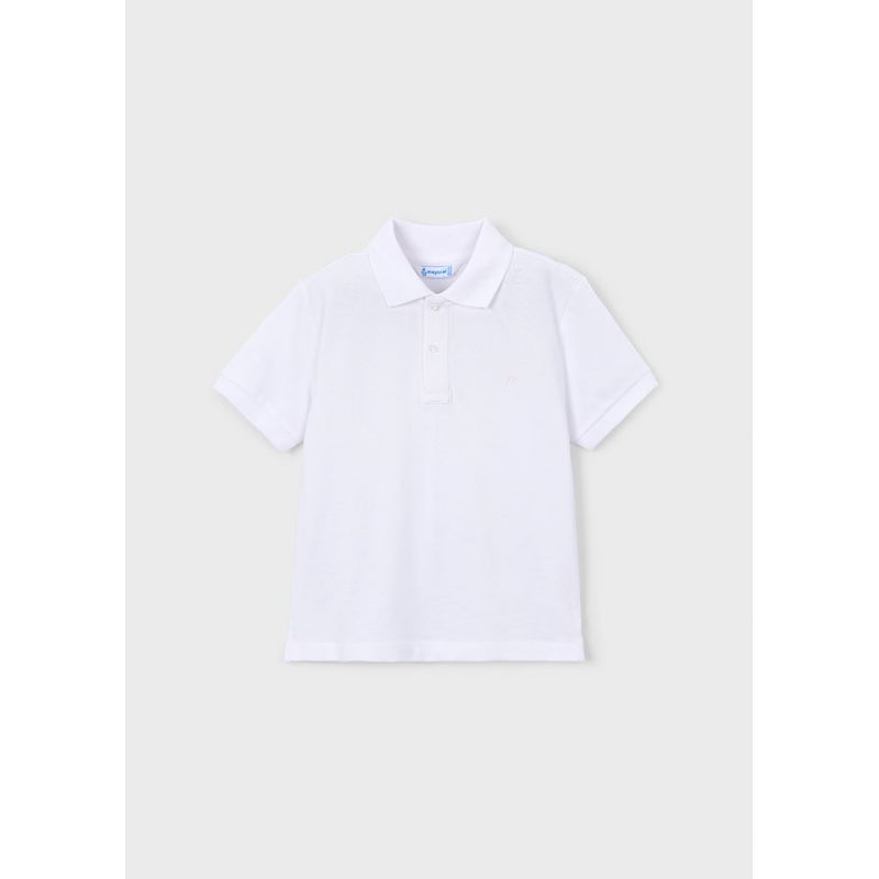 Біле поло для хлопчика