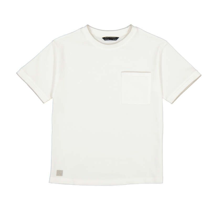 Однотонна футболка айворі для хлопчика