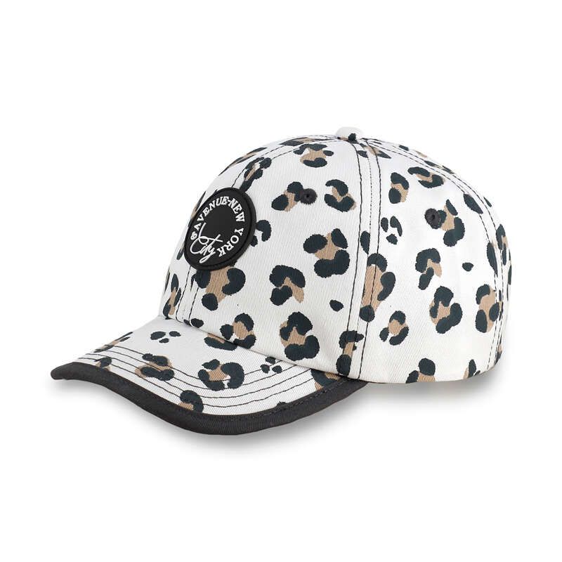 Леопардова кепка для дівчинки