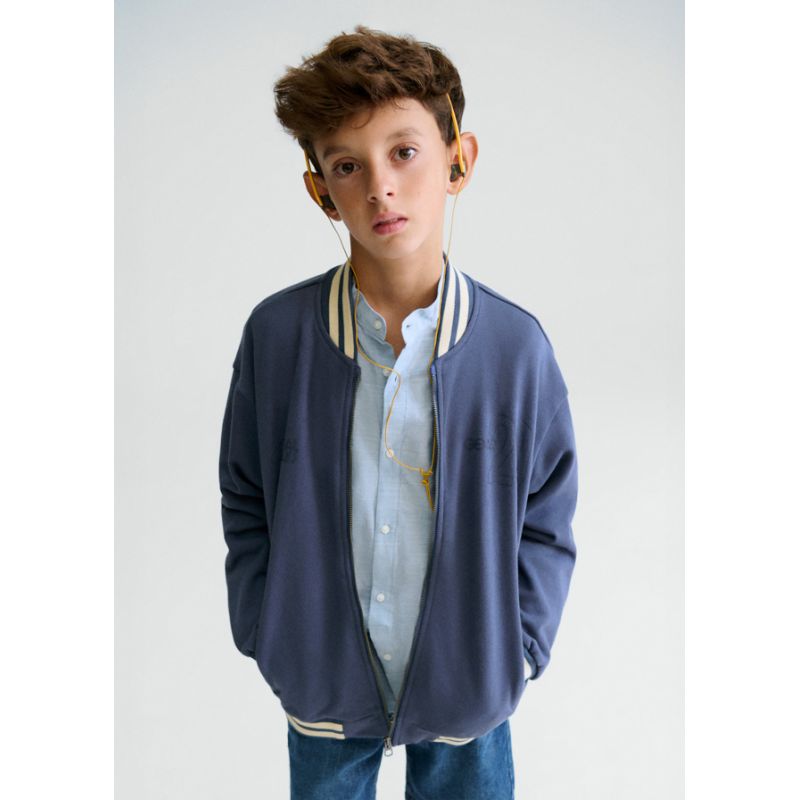 Синій бомбер для хлопчика