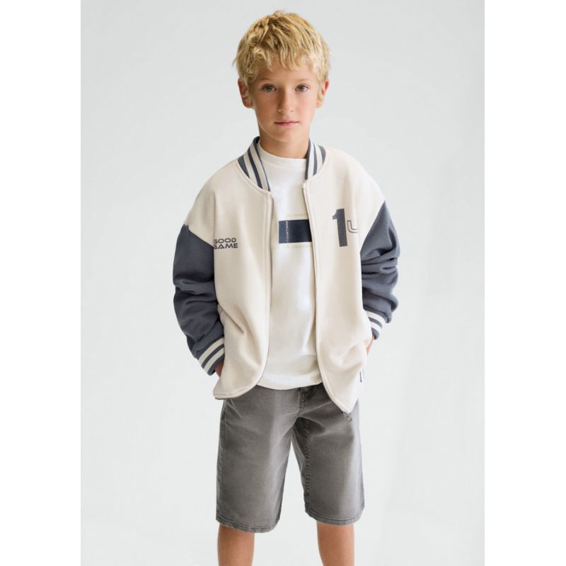 Синій бомбер для хлопчика