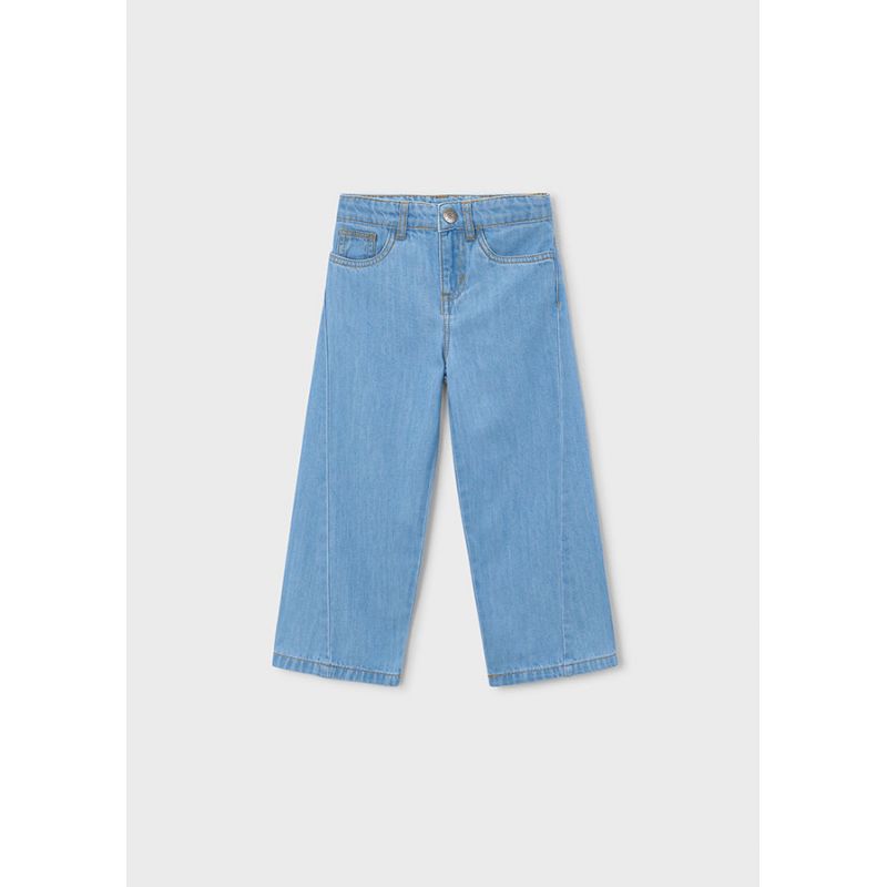 Голубі широкі джинси для дівчинки