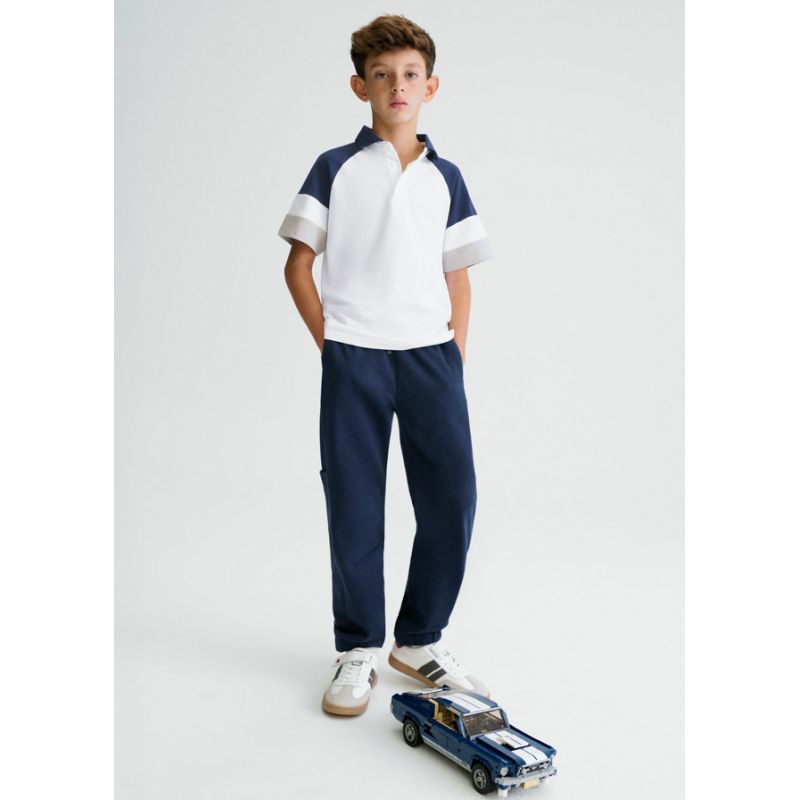 Сині спортивні брюки з манжетми для хлопчика