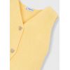 Лимонний в'язаний жилет для дівчинки