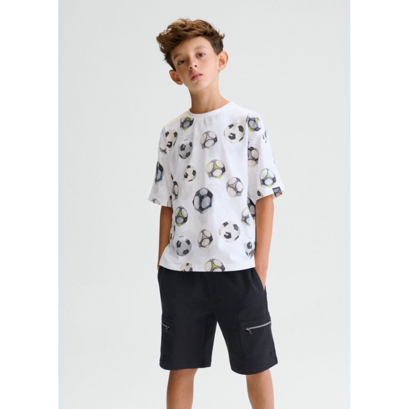 Чорні шорти з карманами для хлопчика