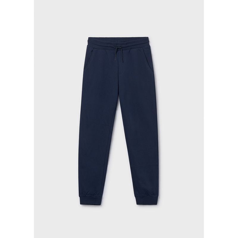 Темно-сині спортивні брюки з манжетами для хлопчика