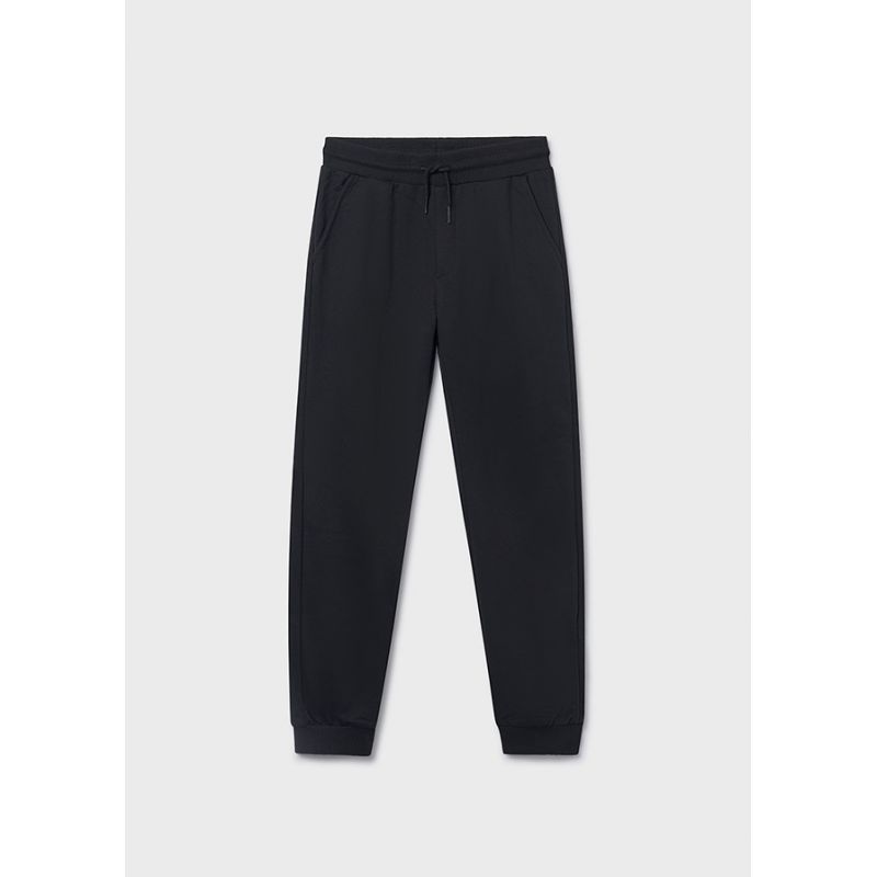 Темно-сині спортивні брюки з манжетами для хлопчика