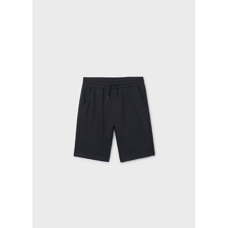 Чорні трикотажні шорти для хлопчика