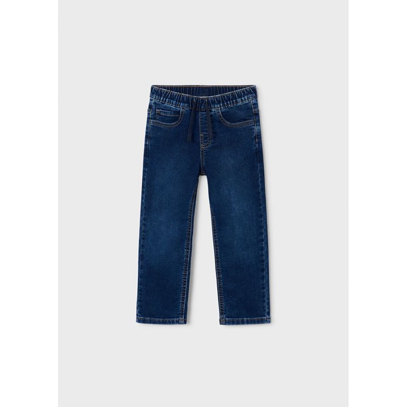 Голубі джинси із шнурком для хлопчика
