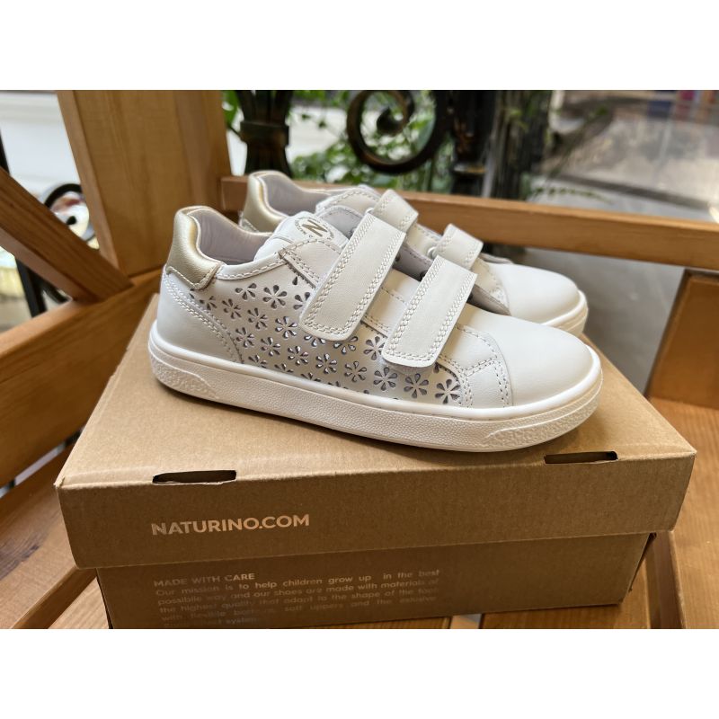 Кеди Saevel перфорація білі для дівчинки