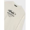 Біла футболка з довгим рукавом для хлопчика